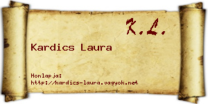 Kardics Laura névjegykártya